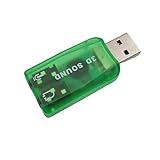 GUIJIALY USB-Soundkarte, externe Soundkarte, USB auf 3,5 mm Stereo-Audio-Adapter für Win...