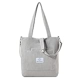 Makukke Umhängetasche Damen - Cord Schultertasche Damen Handtasche, Shopper Damen...