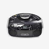 Kassettenrecorder-Player, tragbares Kassettenradio mit CD, AM/FM-Radio-Stereo, mit...