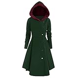 Warme Damen Winter Jacke Parka lang Mantel Winterjacke Fell Kragen