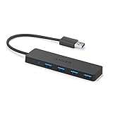 Anker 4-Port USB 3.0 Ultra Flacher Datenhub, Geeignet für Macbook, Mac Pro/mini, iMac,...