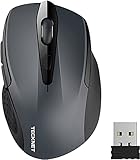 TECKNET Kabellose Maus, Pro 2.4G 2600 DPI Wireless, 6 Tasten mit Nano Empfänger, 24...