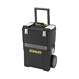 Stanley Rollende Werkstatt (47,3 x 30,2 x 62,7 cm, zwei separat verwendbare Werkzeugboxen,...