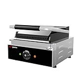 GGM Gastro | KGJ432 | Kontaktgrill/Paninimaker - oben & unten gerillt - Grillfläche:...