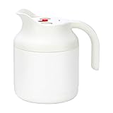 TONZN Isolierte Kaffeekanne, 1,5 l, Vakuum-Isolierkanne, Thermoskanne aus Edelstahl,...