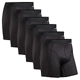 DANISH ENDURANCE Sports Trunks 6 Pack XL Black 6-Pack