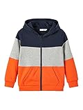 NAME IT Jungen Nkmtasmus Ls Card Wh Bru Sweatshirt, Tigerlily, 134-140 EU