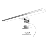 Aogled Led Spiegelleuchte Badezimmer 40 cm 10W 820LM 230V Neutralweiß 4000K,Edelstahl...