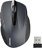 TECKNET Kabellose Maus, Pro 2.4G 2600 DPI funkmaus 6 Tasten mit Nano Empfänger, 24 Monate...