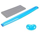ABRONDA Silikon-Gel Tastatur-Handballenauflage Set,Gel-Tastatur-Handgelenkauflage &...