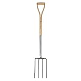 Kent & Stowe Spatengabel – Garten-Forke zum Umgraben aus Edelstahl, für große...