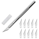 Yoezuo Skalpell Set Precision Carving Craft Messer Set mit 10 Stück Ersatzklingen DIY...