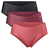 DANISH ENDURANCE No Show Hipster Panties für Damen, 3er Pack, Invisible Slips,...