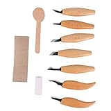 Holz Schnitzwerkzeug,12-In-1 Buche Schnitzmesser Schnitzmesserset Schnitzwerkzeuge...