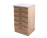 Flex Well Küchenschrank HERNE - Auszugs-Unterschrank - 5 Schubladen - Breite 50 cm -...