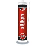 Sanitär-Silikon 310 ml Kartusche transparent, Fugendichtmasse für Bad, Dusche, Küche,...