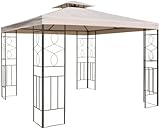 Smartweb Pavilliondach 2.97 x 2.97 m Beige | Ersatzdach | Gartenpavillon | Partyzelt |...