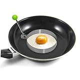 UPKOCH 4 Stück Omelette-Maker-Ring Antihaftbeschichtet Spiegelei-Formen Pfannkuchen-Ring...