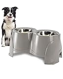 PETGARD Futterstation für Hunde - Edelstahl Napf-Set - Fressnapf - Premium Hunde-Bar -...