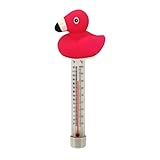Schwimmende Pool Thermometer, Pool Thermometer Flamingo Fish, Duck Poolthermometer...