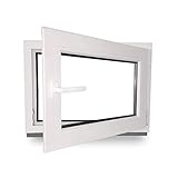 Kellerfenster - Kunststoff - Fenster - innen weiß/außen weiß - BxH: 50 x 40 cm - 500 x...