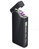 VVAY Elektro Lichtbogen Feuerzeug USB C Aufladbar, Sturmfeuerzeug Elektrisch
