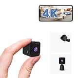 AOBOCAM Mini Kamera, 4K HD WLAN Überwachungskamera Innen Live Übertragung Handy APP Für...