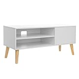 VASAGLE TV-Schrank, Lowboard, Fernsehschrank für Fernseher bis zu 50 Zoll, 110 cm lang,...