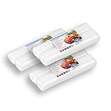 6 x BOTTINI Vakuumrollen goffriert 30x600 cm, PREMIUM Folienbeutel, Sous Vide, für jedes...