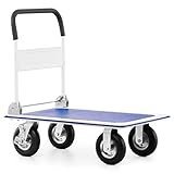 Pallit Transportwagen mit Luftbereifung | Tragkraft 300 kg | Plattformwagen klappbar |...