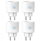 ANTELA WLAN Smart Steckdose mit Strommessung 16A, Smart Home Steckdose kompatibel mit...