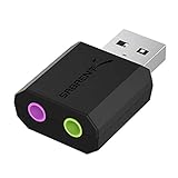 Sabrent USB auf kopfhörer | USB auf Klinke 3,5 mm | 3D Stereo USB Externe Soundkarte |...