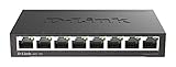 D-Link DGS-108 8-Port Layer2 Gigabit Switch (bis zu 2000 Mbit/s Datenübertragung pro...