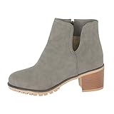 Damen Stiefeletten Neueste Winterstiefel Mit Schönem Design Und Modischem Farbblockmuster...