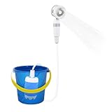 Tragbare Dusche für Camping, 5000 mAh wiederaufladbare Reisedusche, wasserdichtes...