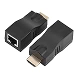 KUIDAMOS Netzwerkkabel-Konverter-Repeater, Zero Delay-Unterstützung HDTV 1080P 3D HDMI zu...