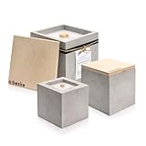 Betonfeuer® - Das Original der Beske-Manufaktur | 3 Betonfeuer im Set | Wiederbefüllbare...