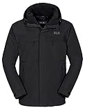 Jack Wolfskin Herren Wetterschutzjacke Wattiert North Country, black, M, 1102294-6000003