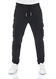 riverso Herren Sweathose RIVLars Trainingshose Cargo Jogger Jogginghose Sporthose...