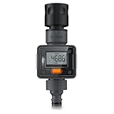 Brandson - Wasserzähler digital 3/4 Zoll – Wasseruhr für den Gartenschlauch – 4 Modi...