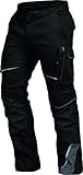 Leib Wächter Flex-Line Workwear Bundhose Arbeitshose mit Spandex (schwarz/grau, 50)