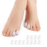 Povihome Pinky Zehenbandagen – 12 Stück kleine Gel-Hühneraugenschützer – schützen...