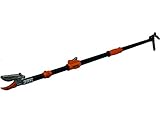 Garten Primus Rosenschere, RosenKavalier teleskopierbar, schwarz / orange, 137,5 x 9 x 3,1...