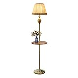 Stehleuchte Wohnzimmer Klassische Stehleuchte Klassische gebürstetes Messing Stehleuchte...