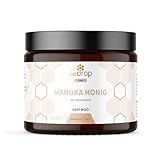 bedrop Manuka Honig mit MGO 500+ 600g XXL Glas - 100% echter Premium Manukahonig aus...