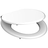 SCHÜTTE WC-Sitz Holzkern, Toilettensitz mit Absenkautomatik, passend für alle...