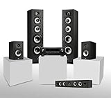 Denon AVR-S970H 5.0 Heimkinosystem mit Polk Monitor XT-Serie Surround Set, 8K AV Receiver...