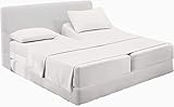 Split King Bettwäsche-Sets für verstellbares Bett, luxuriöse Bettlaken, Fadenzahl 400,...