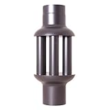 acerto 30107 Abgaswärmetauscher 150x650mm - schwarz Energie sparen * Leichte Reinigung *...
