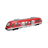 Dickie Toys - City Train (rot) - Spielzeug-Zug (45 cm) auf Rädern mit Türen & Dach zum...